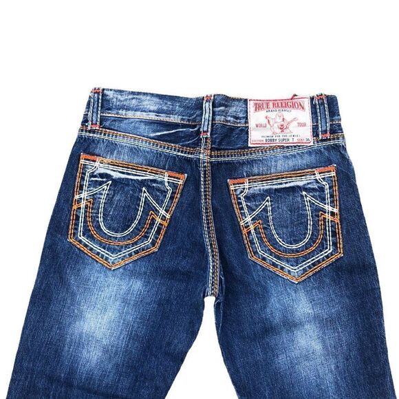 True Religion Jeans Size 32 BOBBY SUPER T Blue - Picture 6 of 9